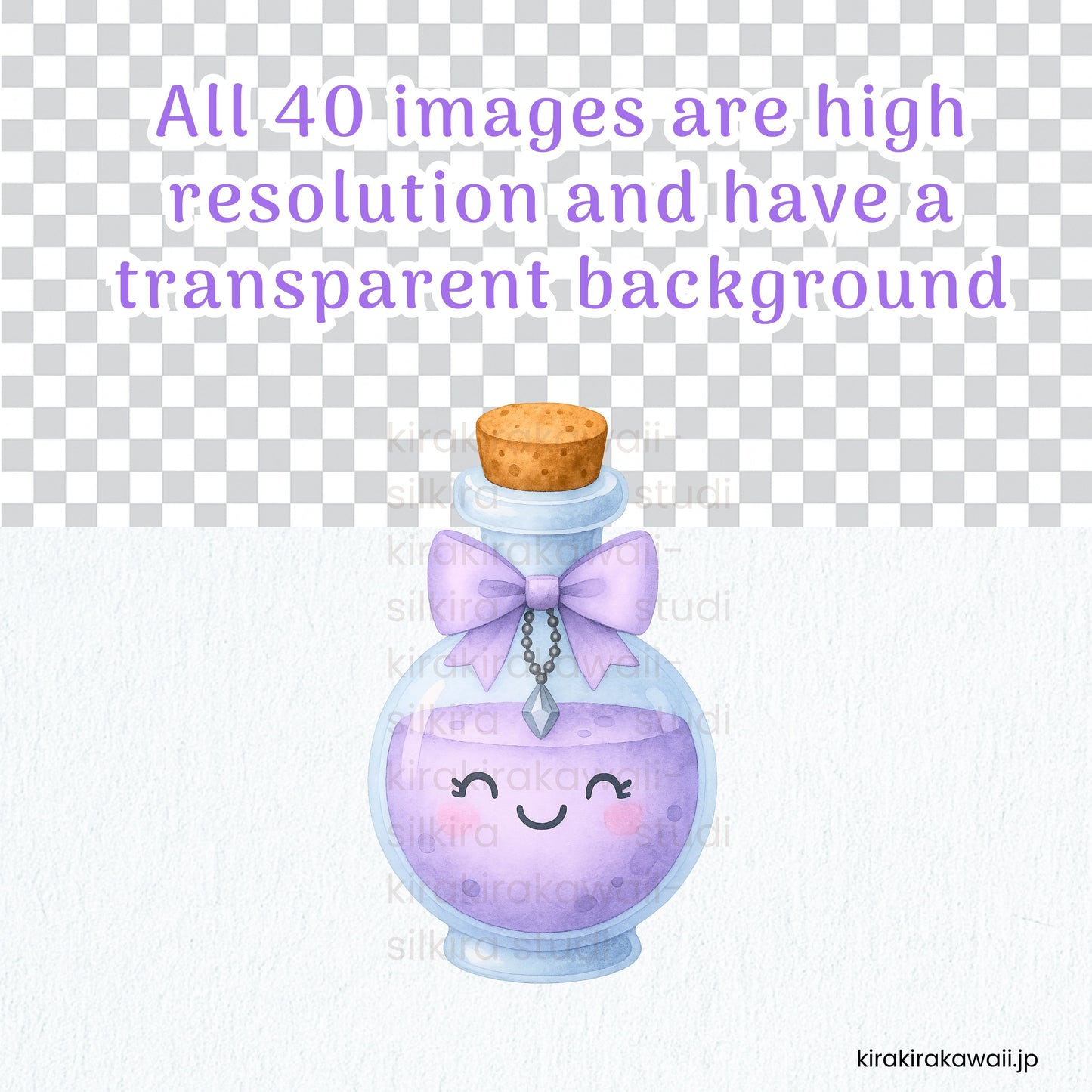 🌙 カワイイなハロウィン水彩クリップアートパック — Kawaii Halloween Watercolor Clipart Pack | PNGs Transparent Background | Commercial Use