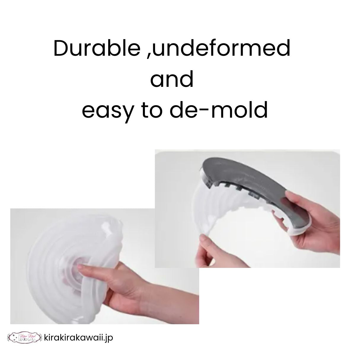 レジン用シリコンモールド（半月と円形）